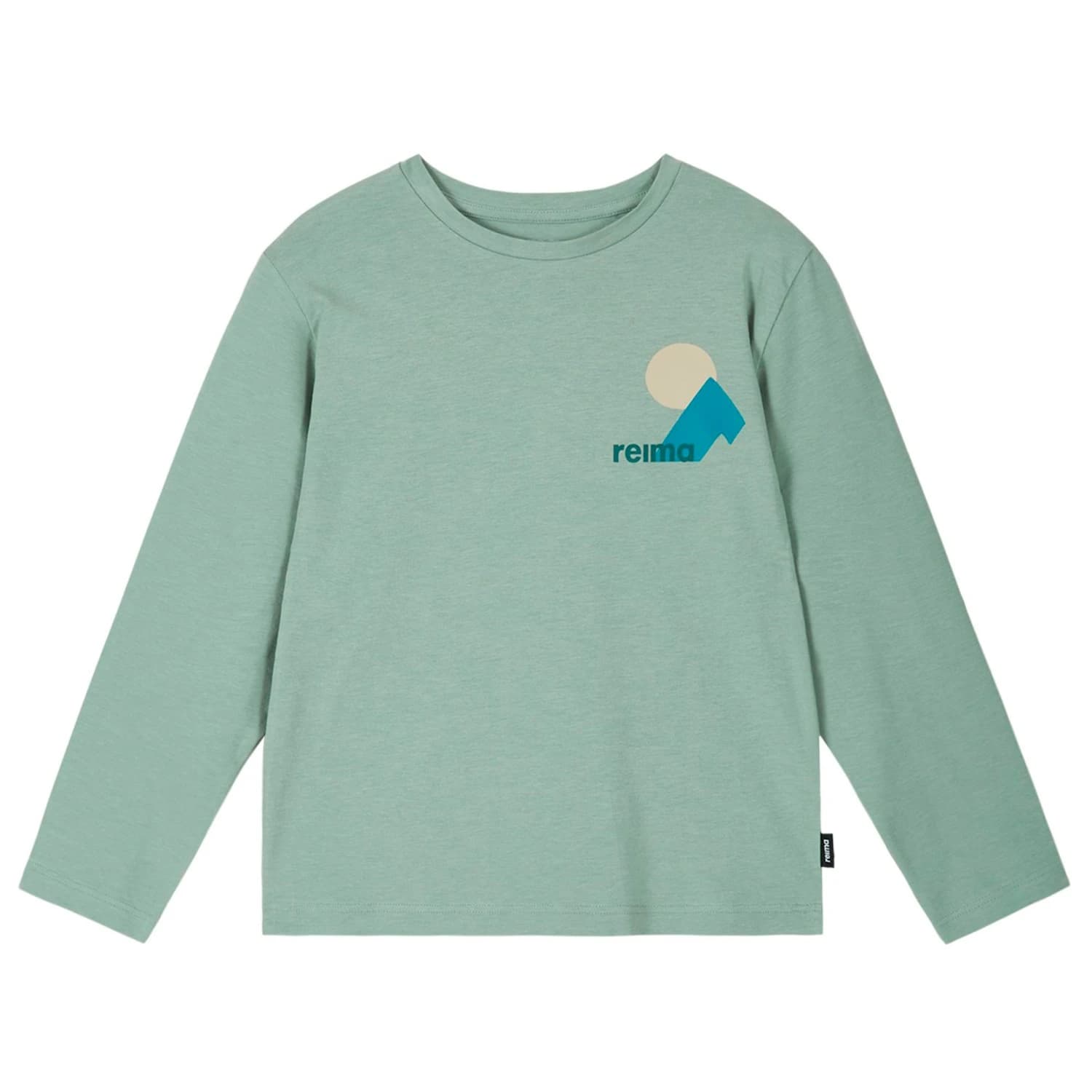 Детска блуза с дълъг ръкав Reima Kid's Tosikiva Longsleeve - Stone Green
