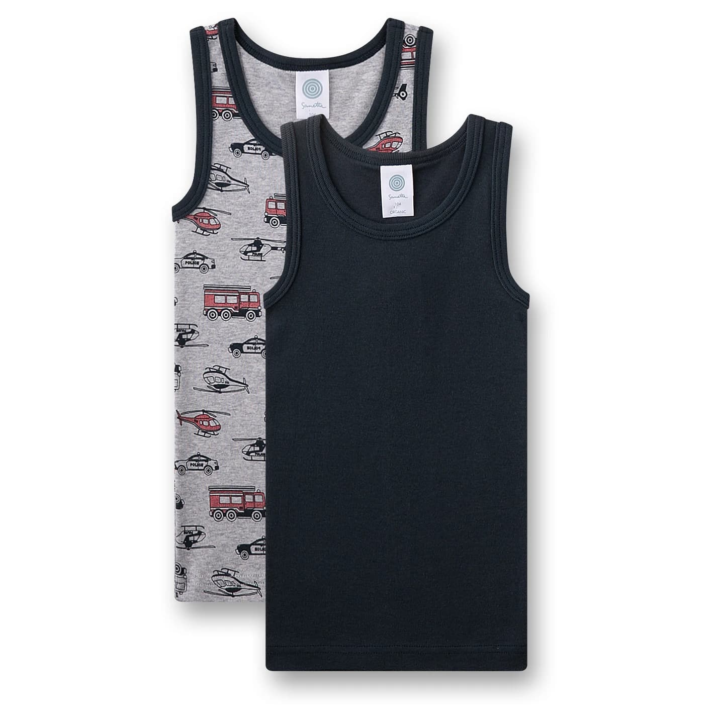 Детски потник Sanetta Kid's Doppelpack Top 337293 Top - Bright Grey Melange