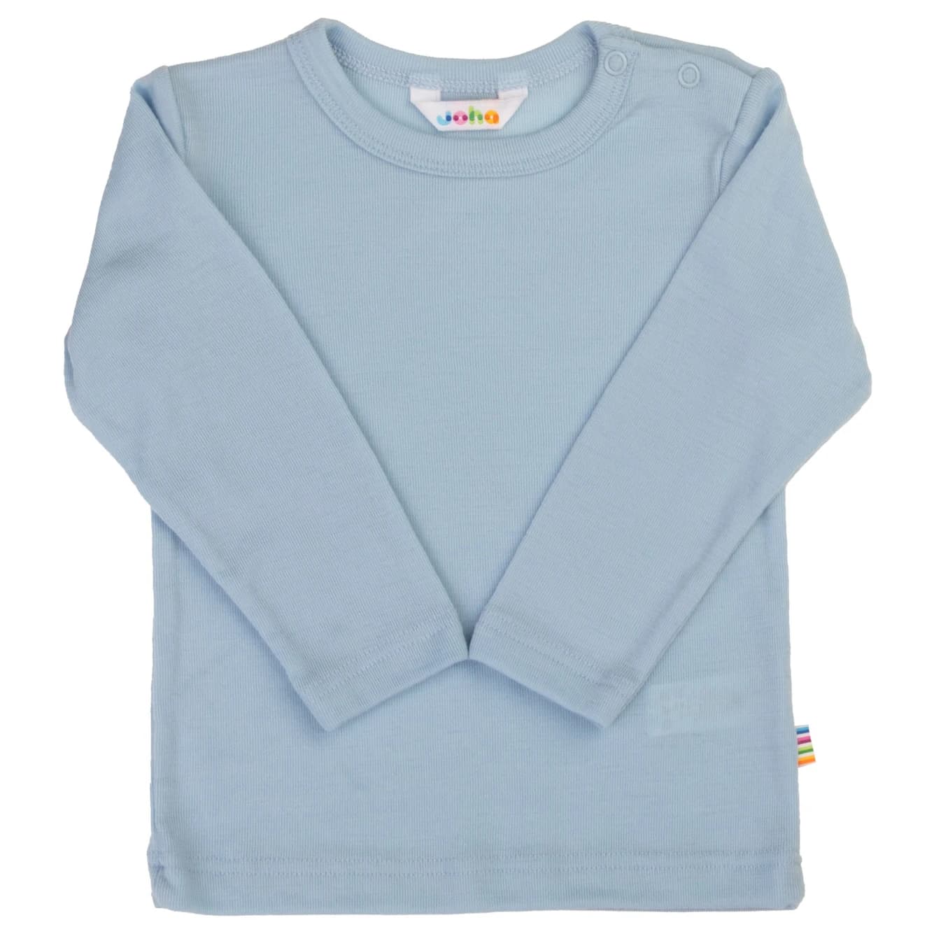 Детски вълнен пуловер Joha Kid's Blouse with Long Sleeves Merino longsleeve - Blue