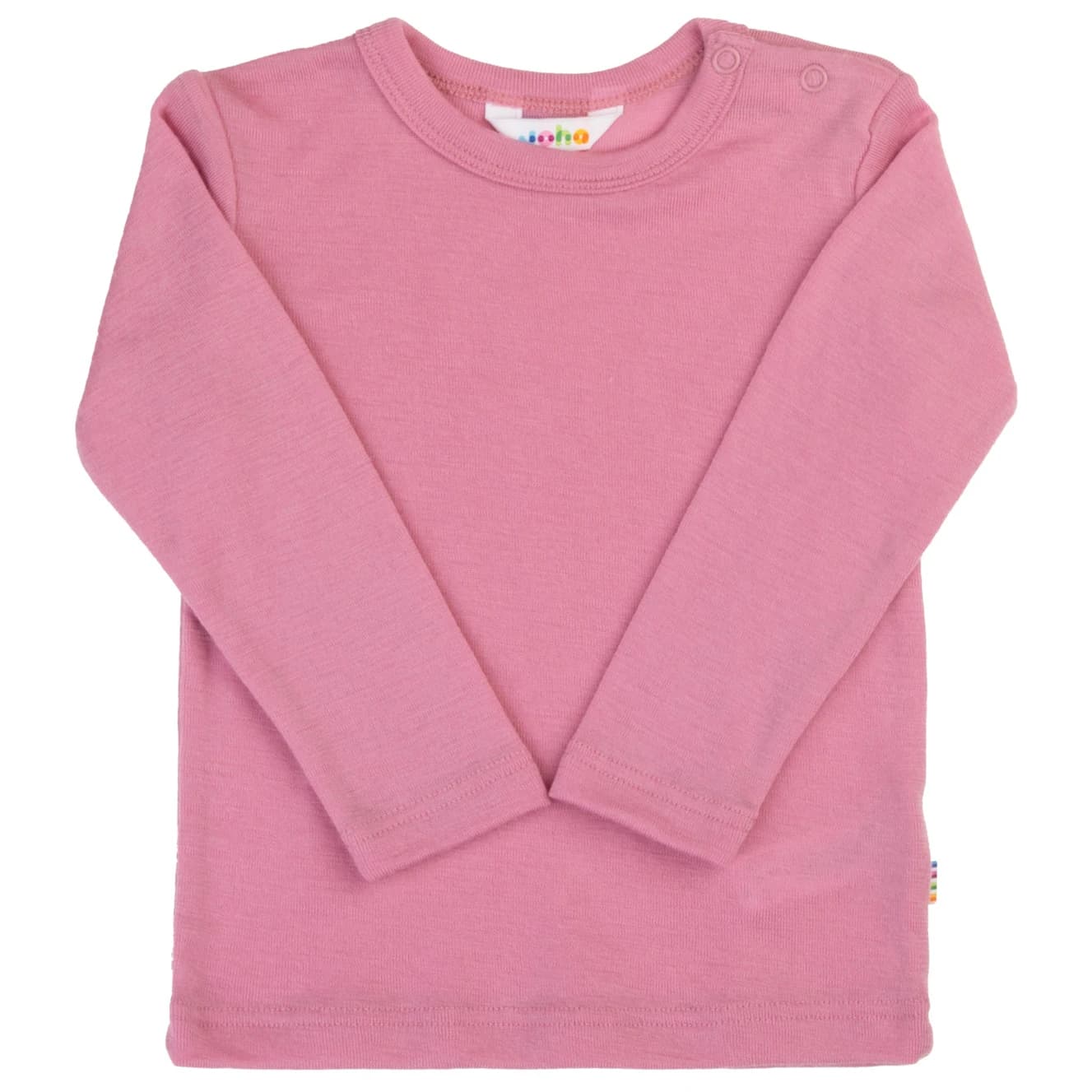 Детски вълнен пуловер Joha Kid's Blouse with Long Sleeves Merino longsleeve - Pink