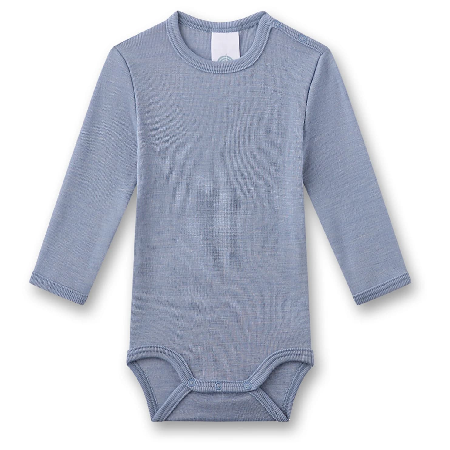 Детско копринено термобельо Sanetta Kid's Wool Body L/S Merino base layer - Light Blue