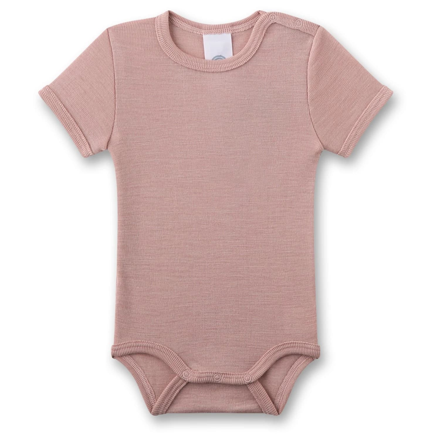 Детско копринено термобельо Sanetta Kid's Wool Body S/S Merino base layer - Light Rose