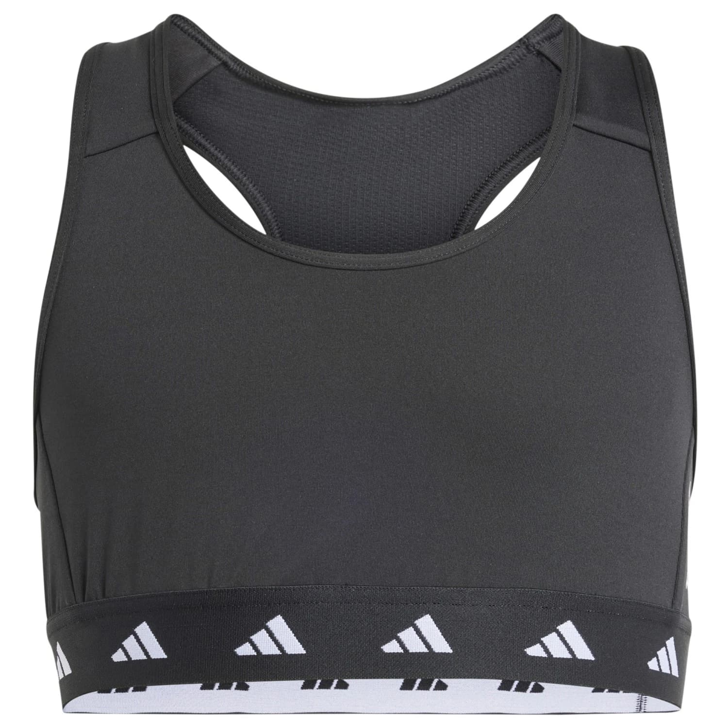 Детски спортен сутиен Adidas Kid's Power Tech Fit Bra Sports bra - Black / Carbon / White