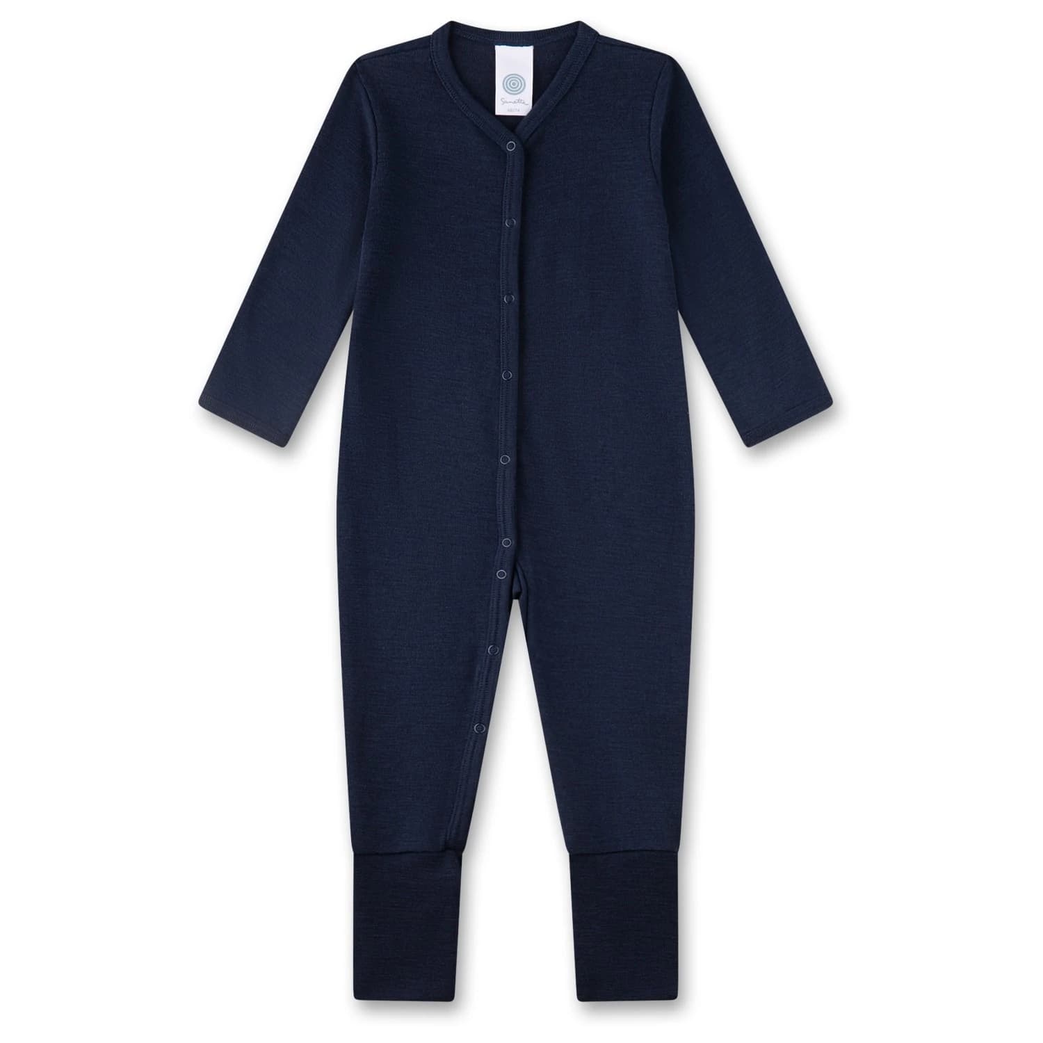 Детско копринено термобельо Sanetta Kid's Overall 222348 Everyday base layer - Light Navy