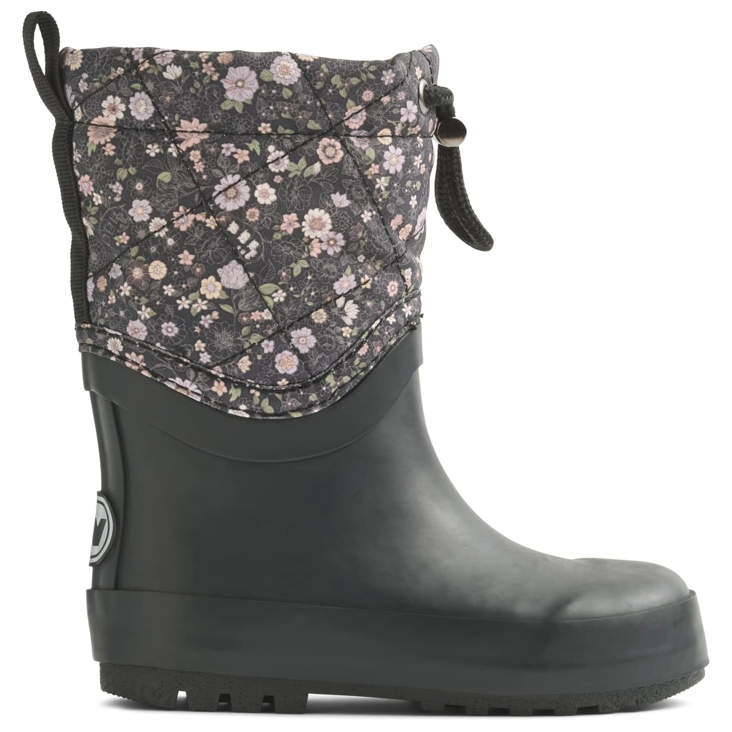 Детски гумени ботуши WHEAT Kid's Thermo Snowboot Drizzle Wellington boots - Black Sea Open Flowers