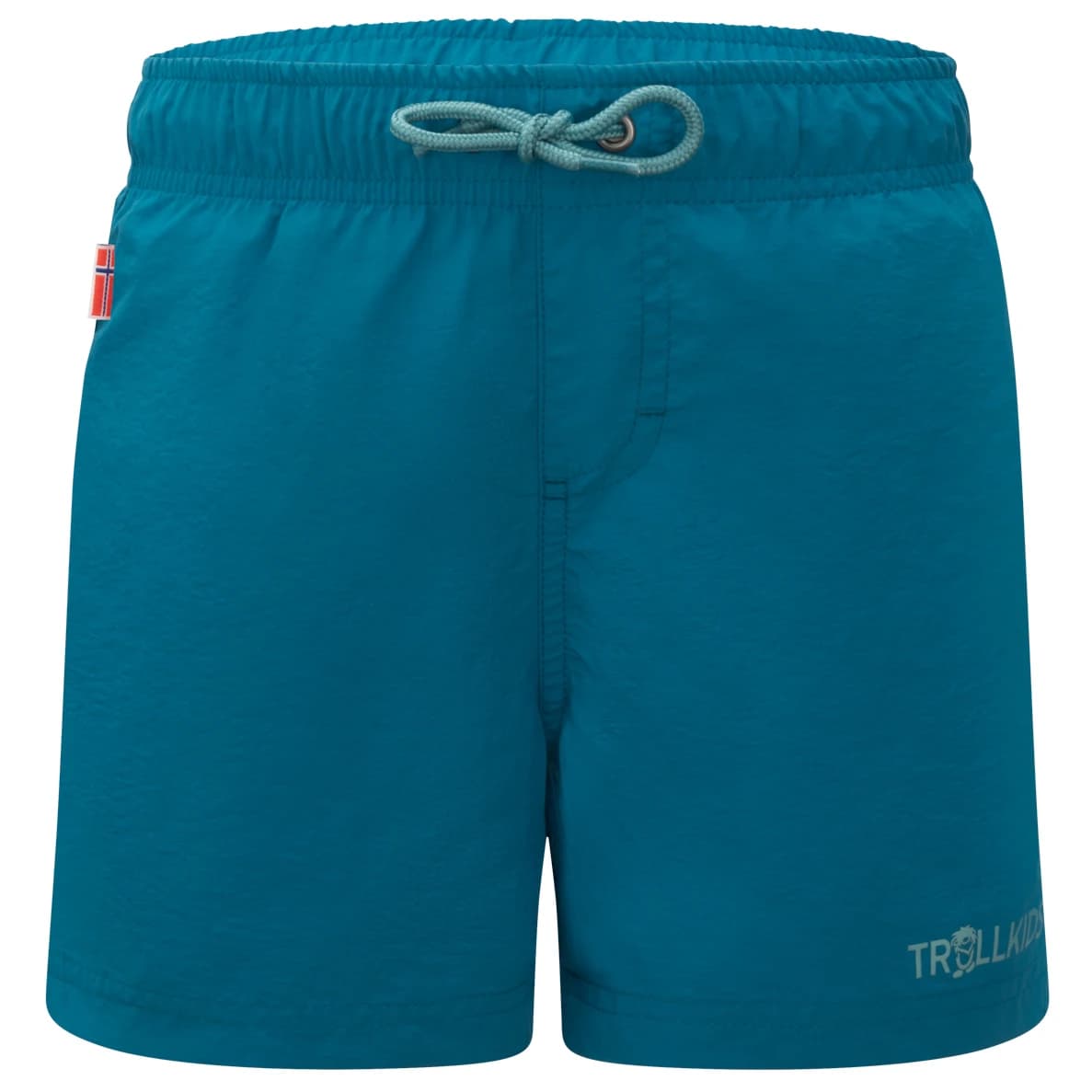 Детски бански слипове Trollkids Kid's Balestrand Shorts Swim brief - Atlantic Blue / Dusky Turquoise