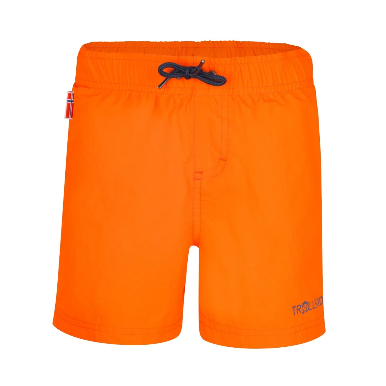 Детски бански слипове Trollkids Kid's Balestrand Shorts Swim brief - Bright Orange / Mystic Blue