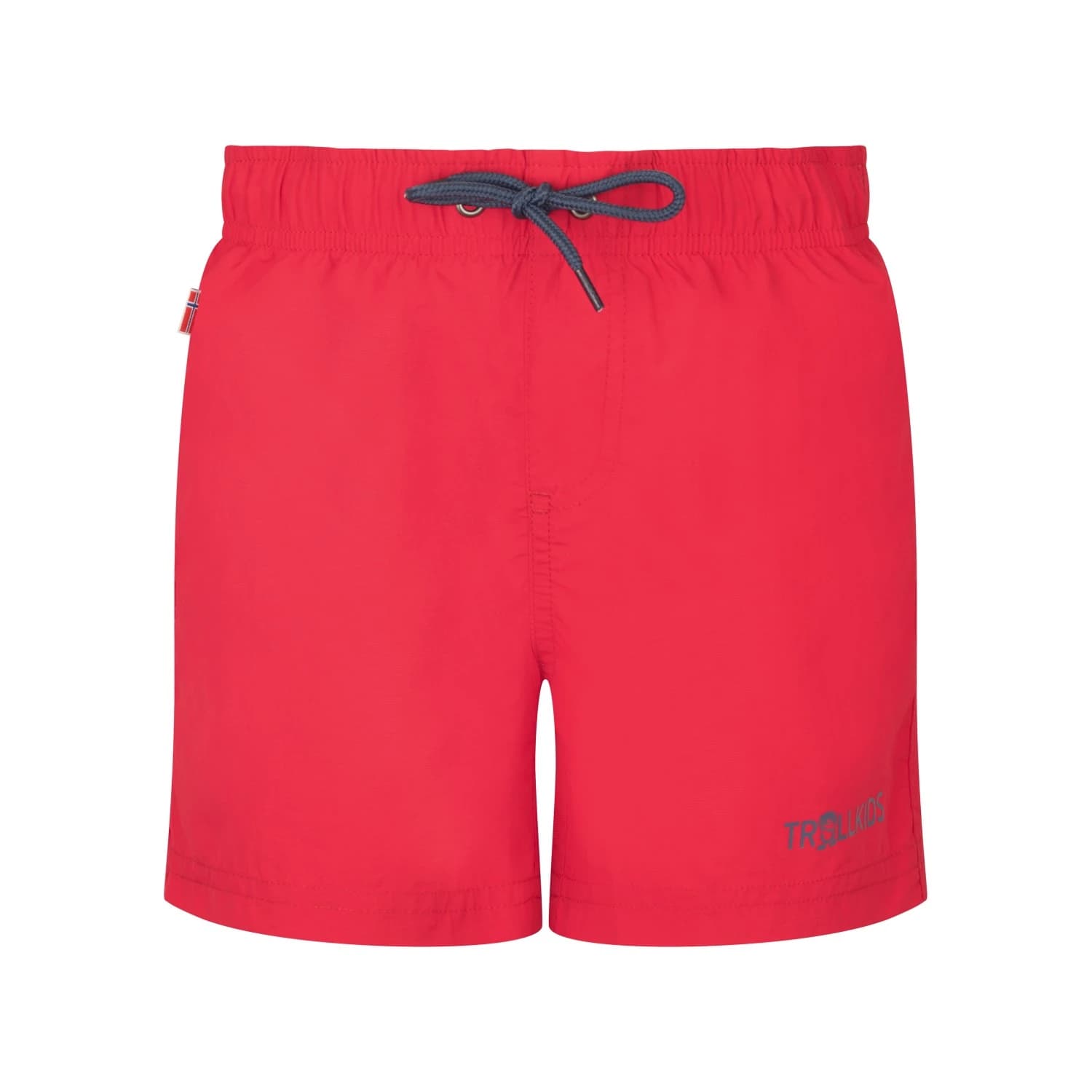 Детски бански слипове Trollkids Kid's Balestrand Shorts Swim brief - Bright Red / Mystic Blue