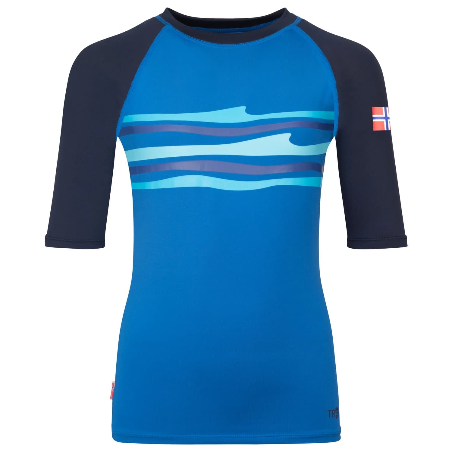 Детска ликра Trollkids Kid's Haukland T Lycra - Navy / Glow Blue