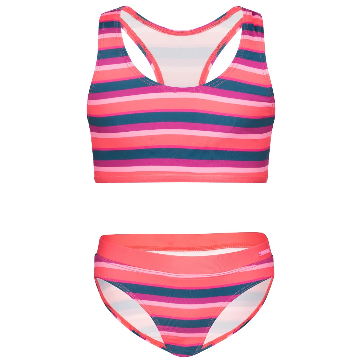 Детски комплект бикини Trollkids Girl's Kvalvika Bikini Bikini - Bright Pink / Watermelon
