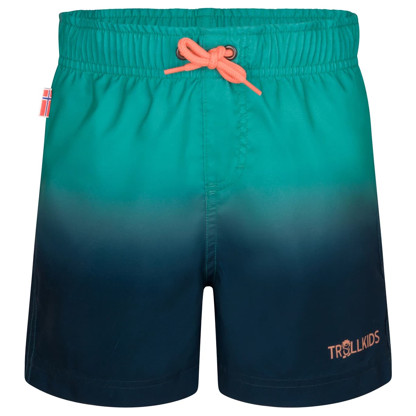 Детски бордшорт Trollkids Kid's Haukland Shorts Boardshorts - Aquamarine Green / Midnight Forest