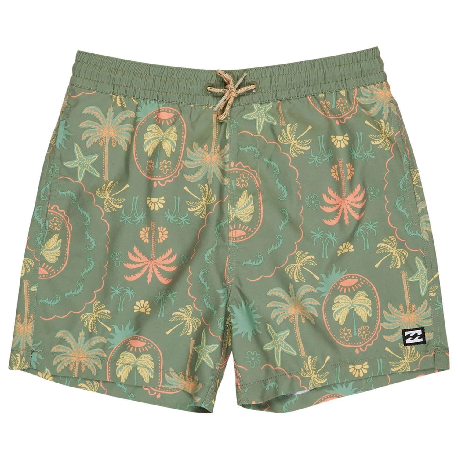 Детски бански слипове Billabong Kid's Vacay Layback Swim brief - Moss Green