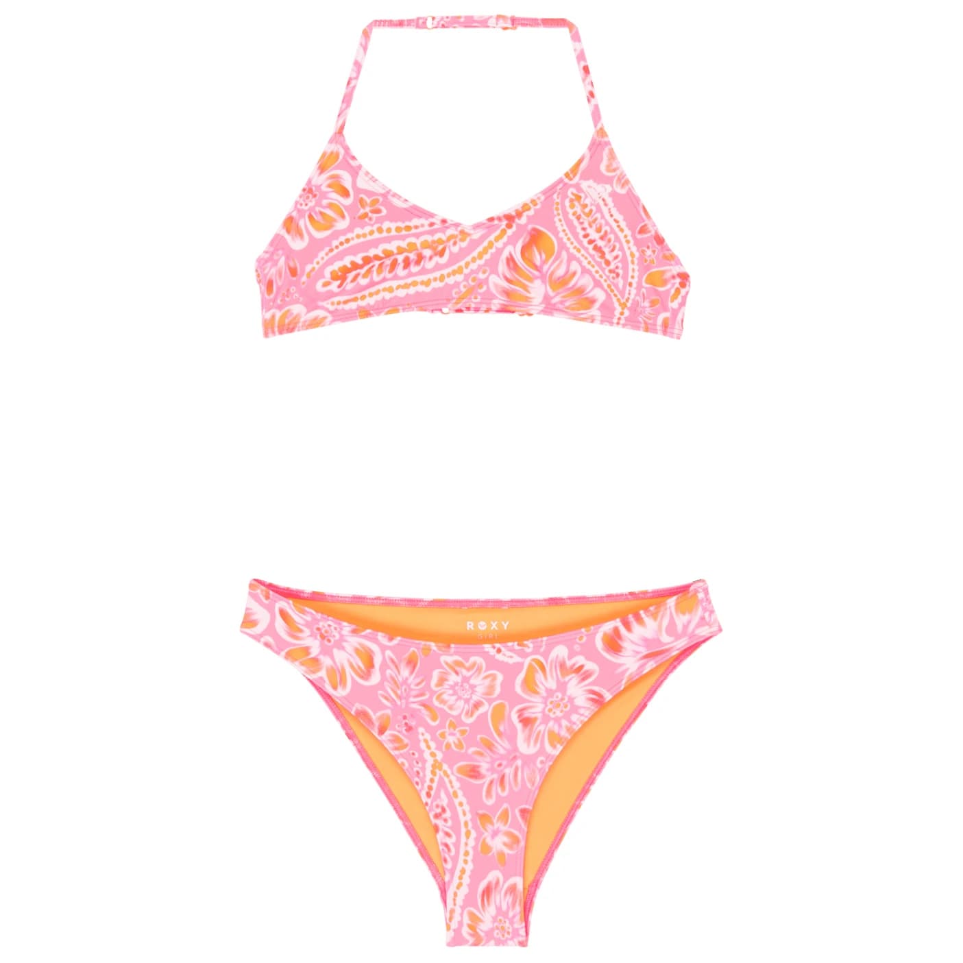 Детски комплект бикини Roxy Kid's Soleil Soleil Tri Bra Set Bikini - Plumeria Wildside Paisley Swrg