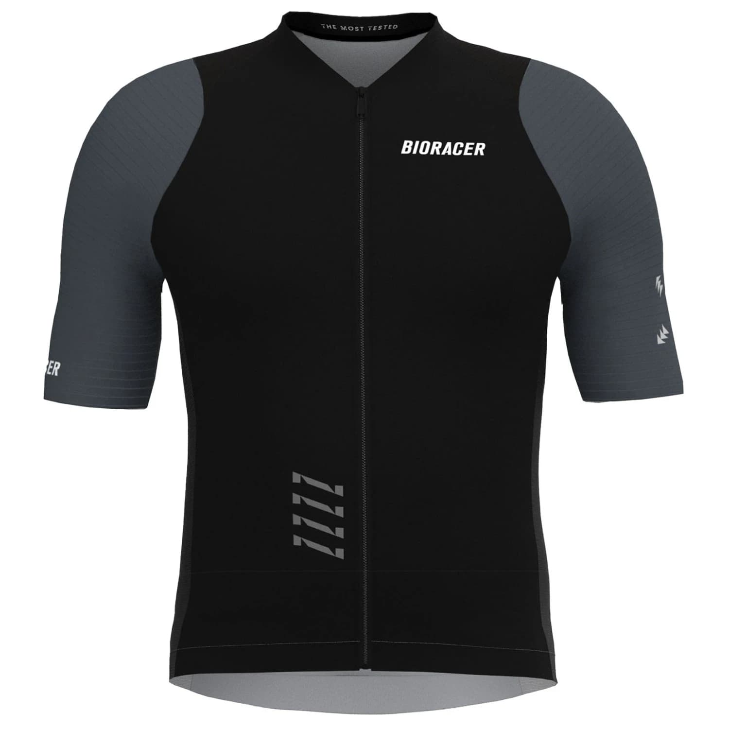 Детска фланелка с къс ръкав за колоездене Bioracer Kid's Icon Jersey Cycling jersey - Black / Anthracite