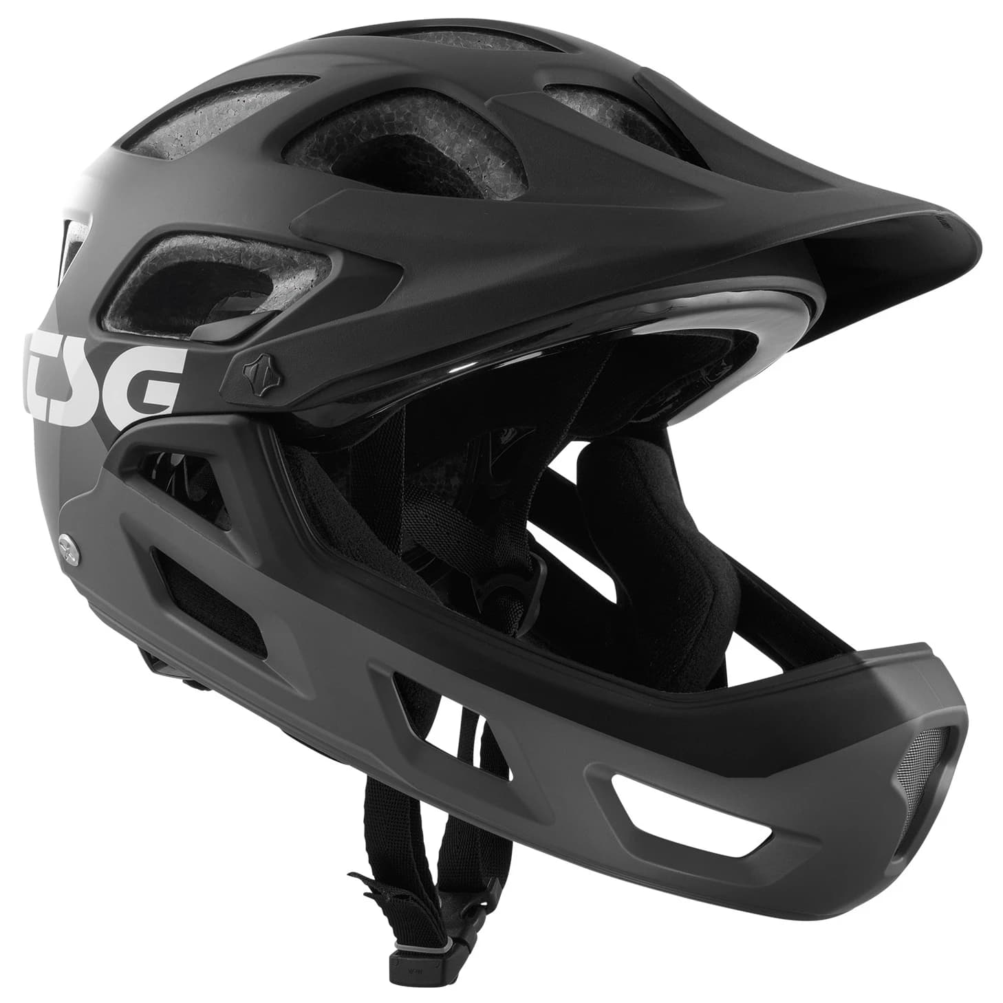 Детска full Face каска Tsg Kid's Seek FR Graphic Design Bike helmet - Flow Grey / Black
