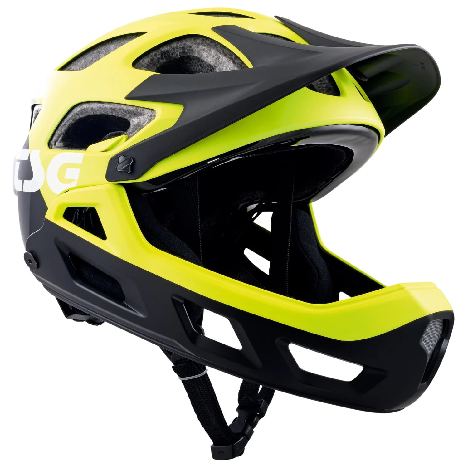 Детска full Face каска Tsg Kid's Seek FR Graphic Design Bike helmet - Flow Black / Yellow