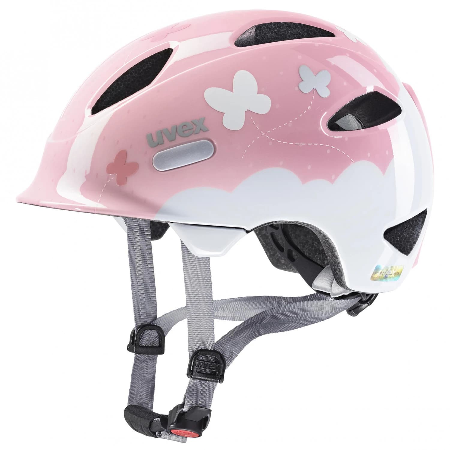 Детска каска за планинско колоездене Uvex Kid's Oyo Style Bike helmet - Butterfly Pink
