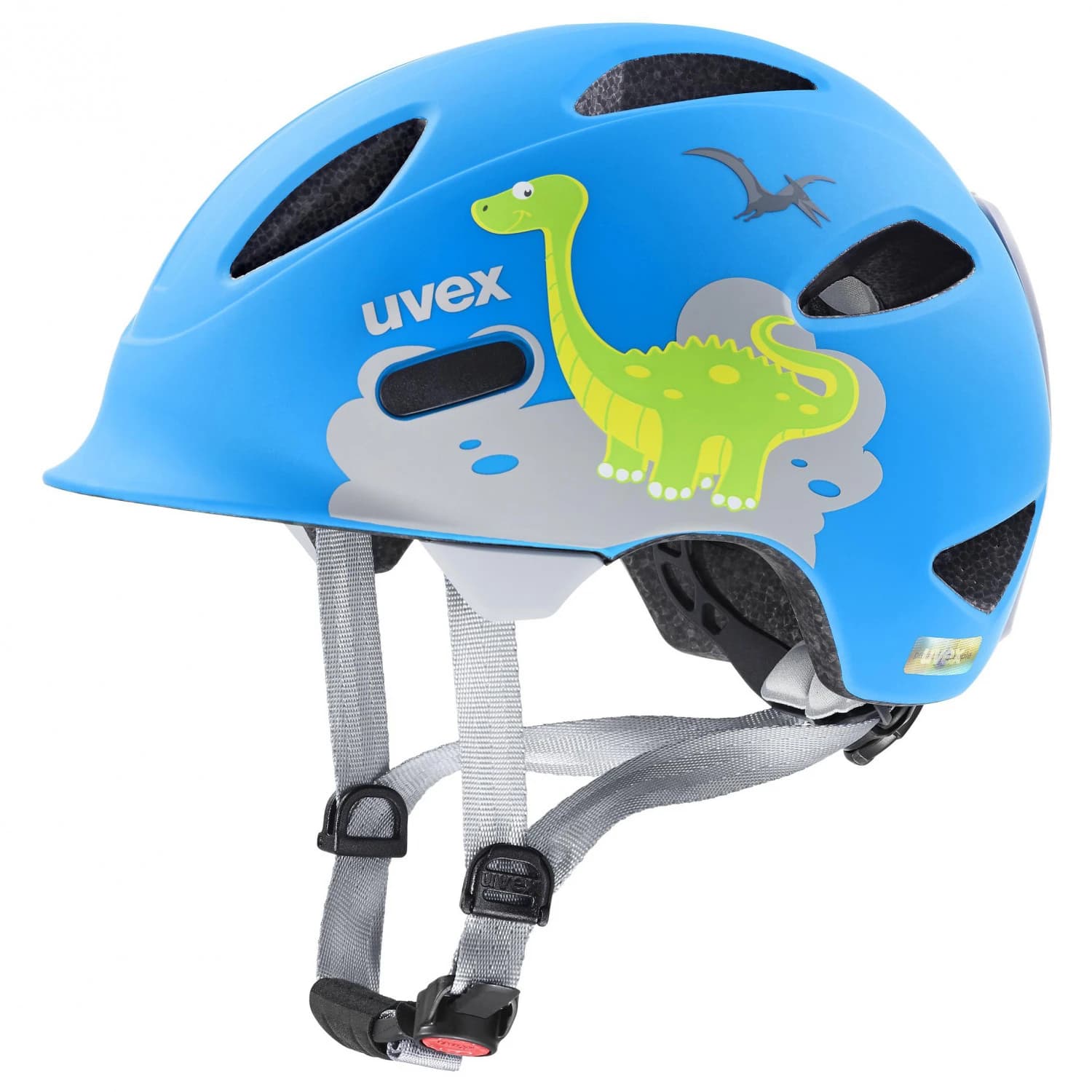 Детска каска за планинско колоездене Uvex Kid's Oyo Style Bike helmet - Dino Blue Matt