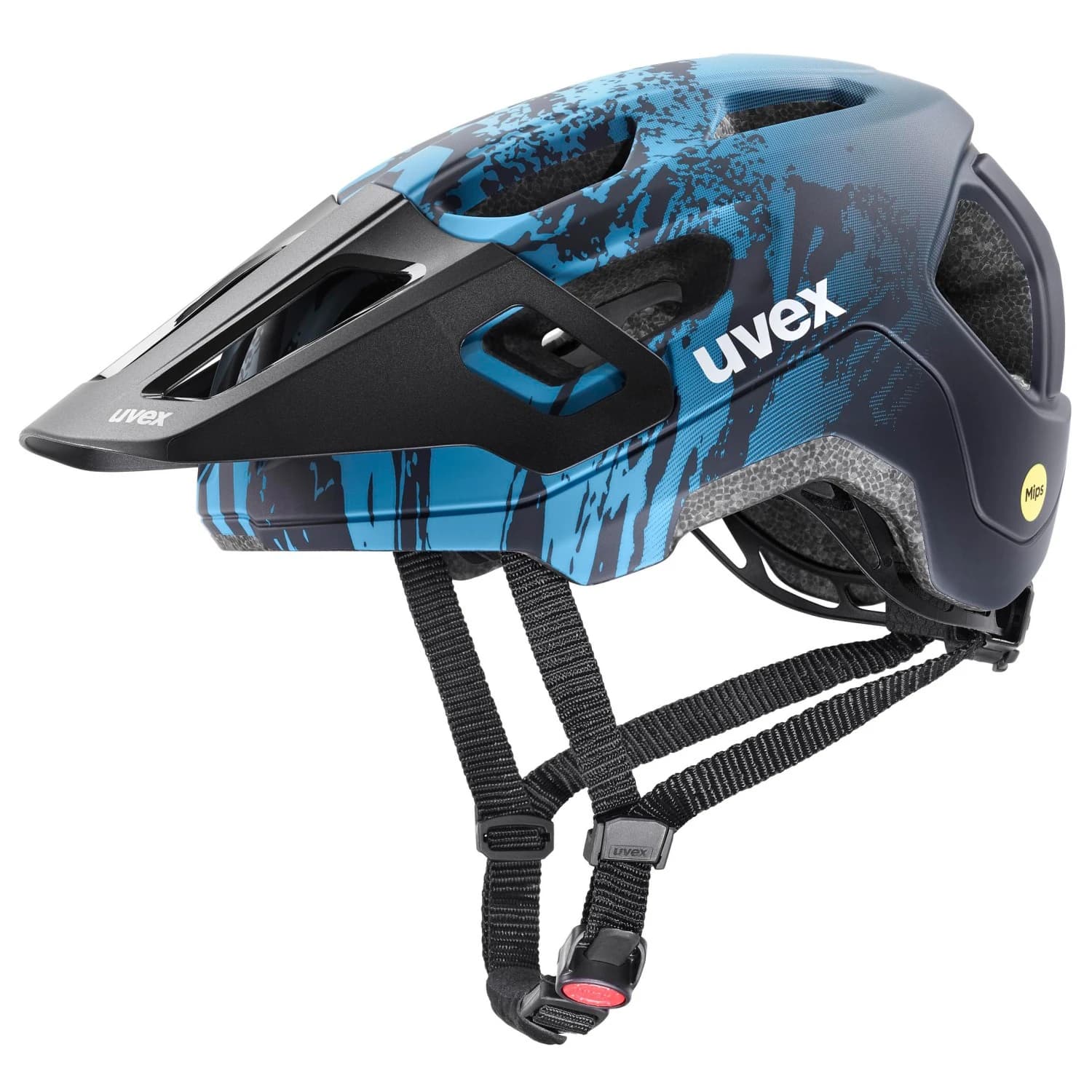 Детска каска за планинско колоездене Uvex Kid's React MIPS Bike helmet - Azure / Deep Space Matt
