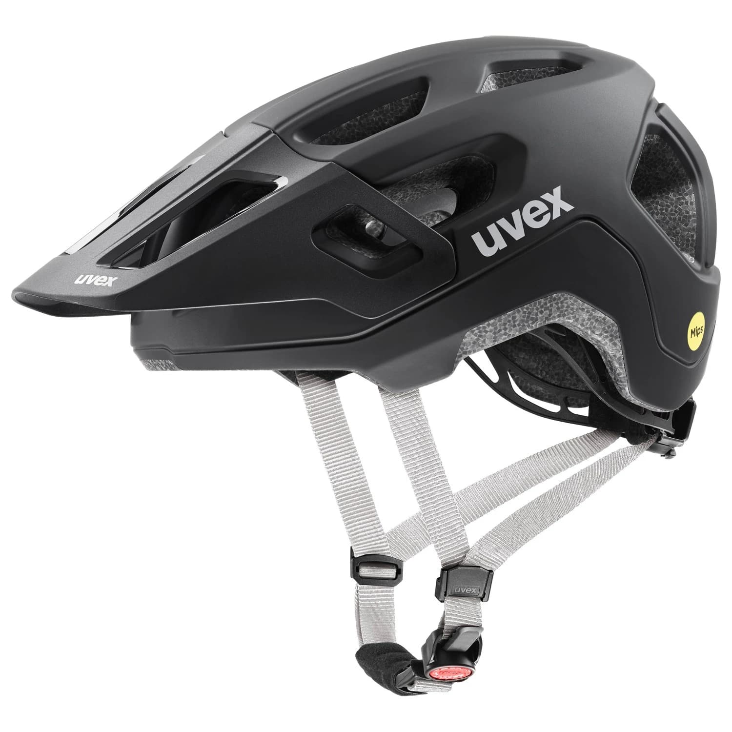 Детска каска за планинско колоездене Uvex Kid's React MIPS Bike helmet - Black Matt