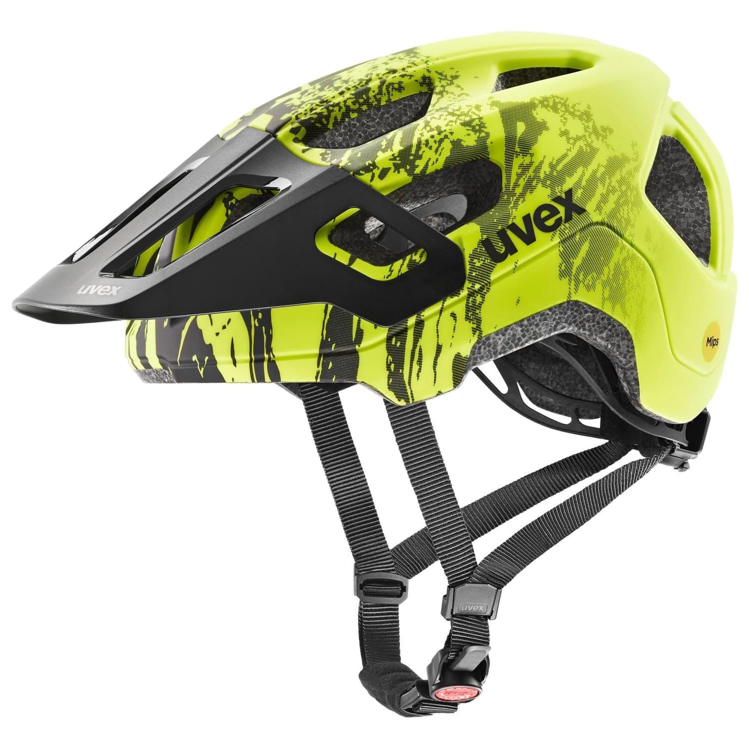 Детска каска за планинско колоездене Uvex Kid's React MIPS Bike helmet - Lime / Black