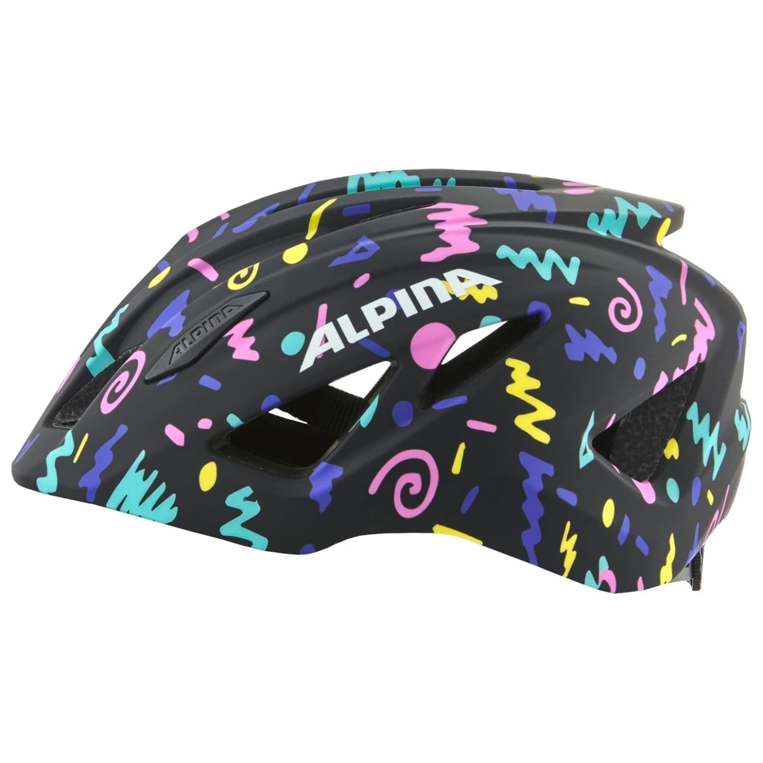 Детска каска за велосипед Alpina Kid's Pico Bike helmet - Black Confetti Gloss