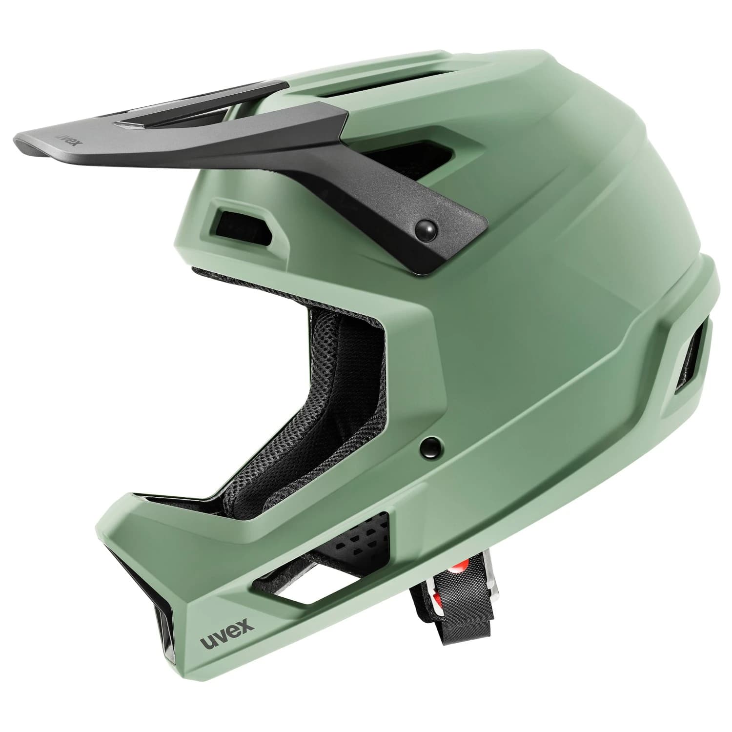 Full Face каска Uvex Ravage Bike helmet - Moss Green / Black Matt