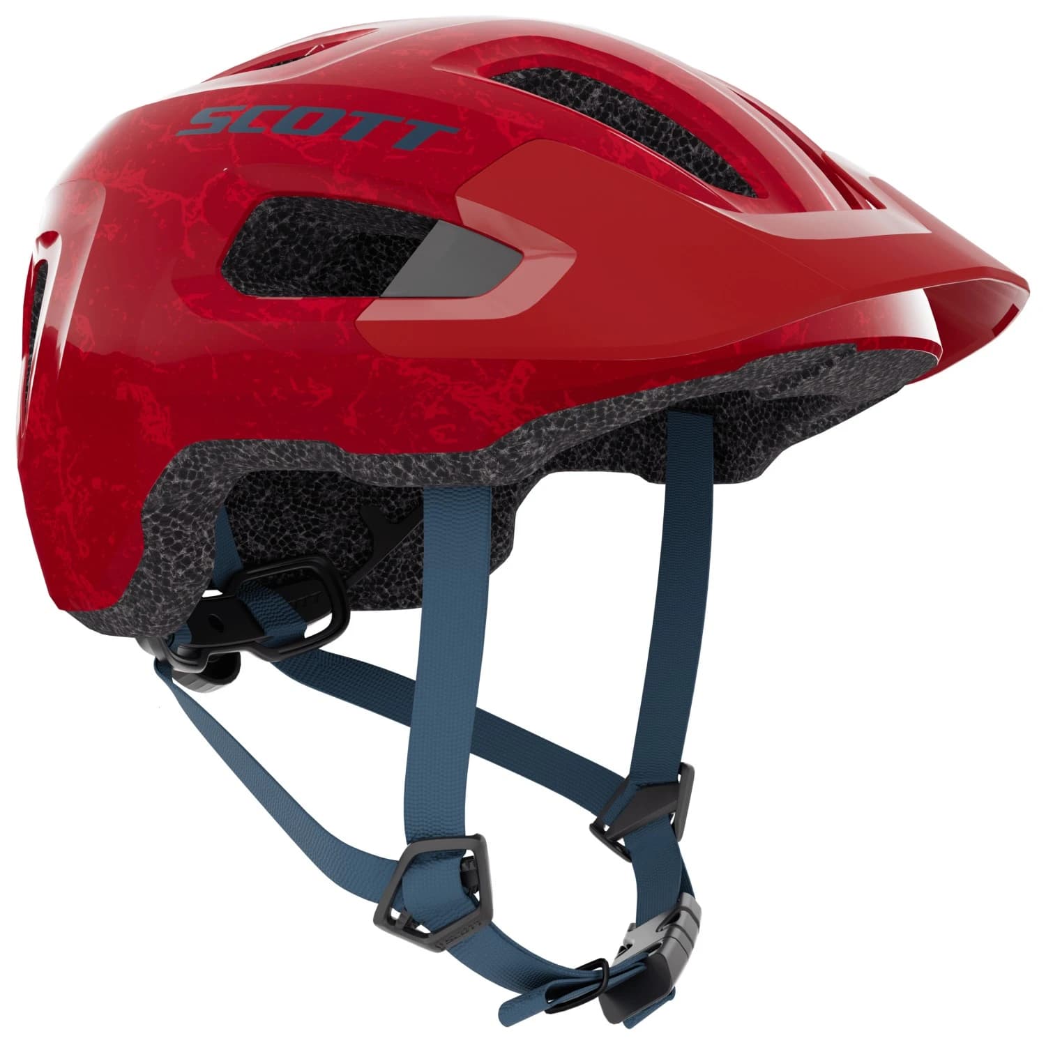 Детска каска за планинско колоездене Scott Kid's Helmet Supra (CE) Bike helmet - Corsa Red