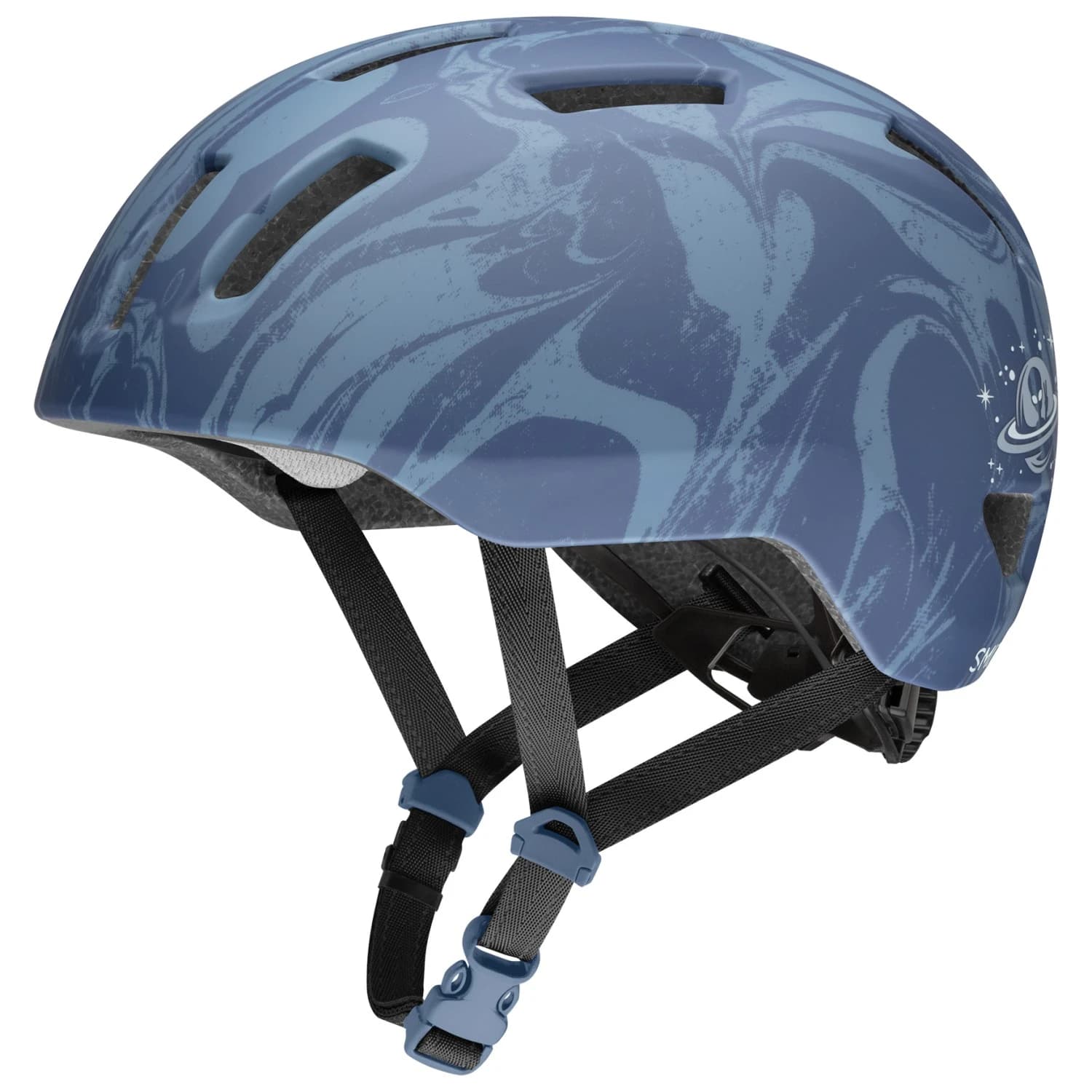 Детска каска за велосипед Smith Kid's Transit Mips Bike helmet - Matte Galactic Blue