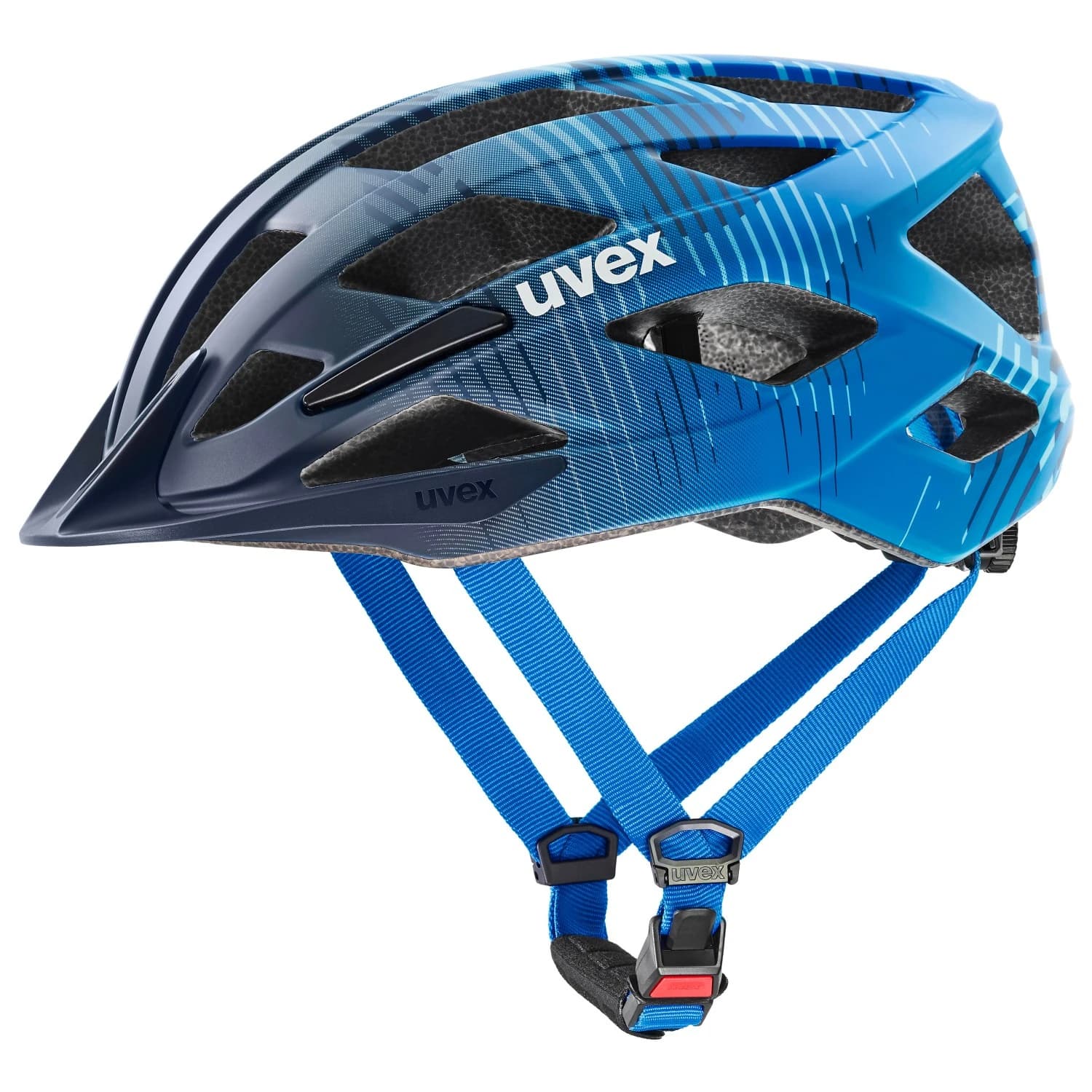 Детска каска за велосипед Uvex Kid's Air Wing 2 CC Bike helmet - Dusk / Bubble Blue Matt