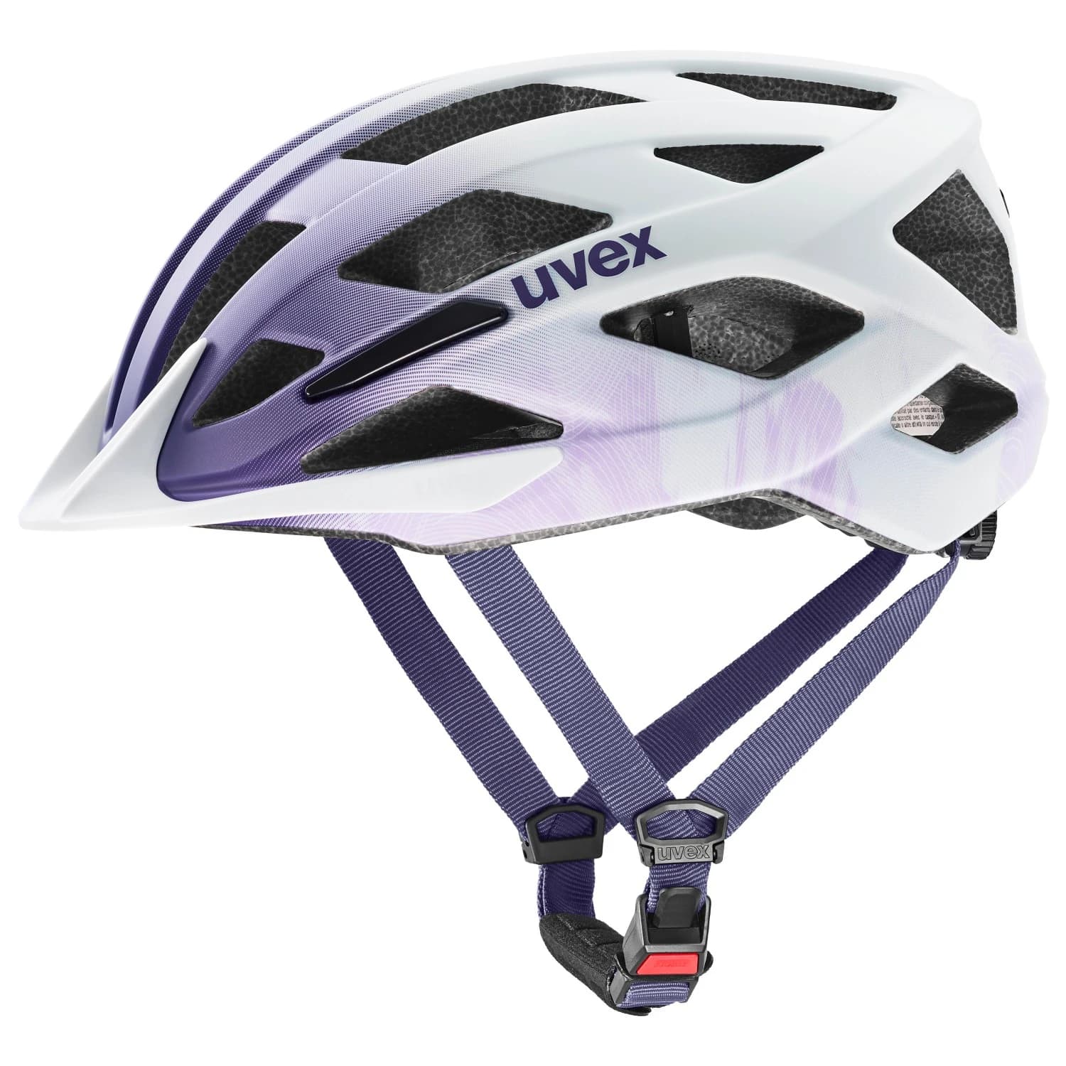 Детска каска за велосипед Uvex Kid's Air Wing 2 CC Bike helmet - Lilac / White Matt