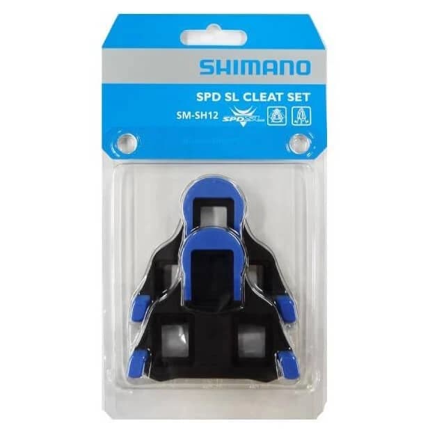 Педали с автомат Shimano Schuhplatten SPD-SL SM-SH12 - Blue