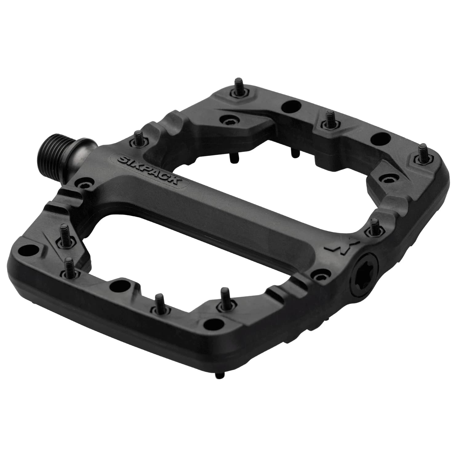 Платформен педал Sixpack racing Millenium CF Platform pedals - Dark Carbon
