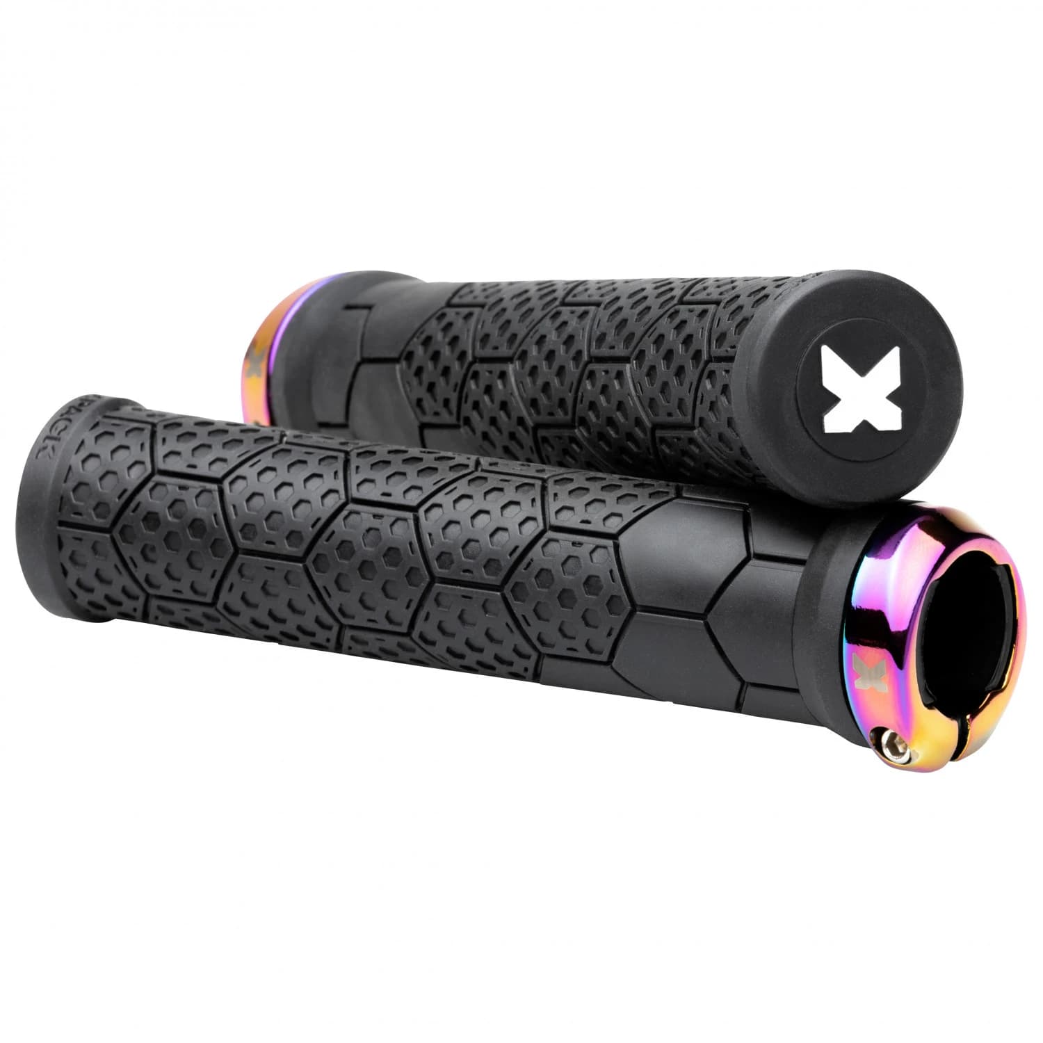 Грипове за кормило Sixpack racing Z-Trix AL Bike grips - Black / Oilslick