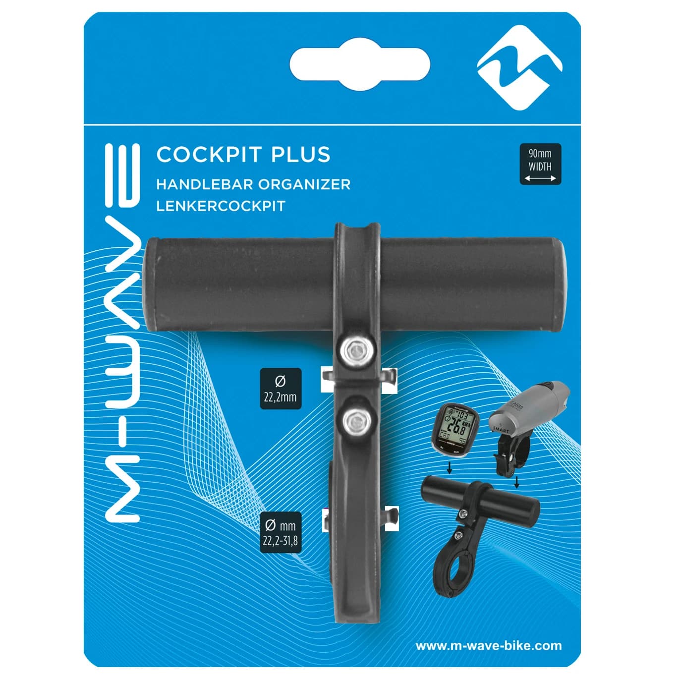 Аксесоар за кормило M-wave Cockpit Plus Handlebar mount - Black