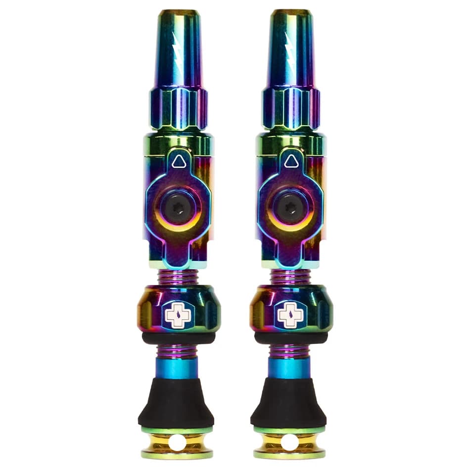 Аксесоар за безкамерен гума Muc Off Tubeless Valves Big Bore Lite Bicycle valve - Iridescent