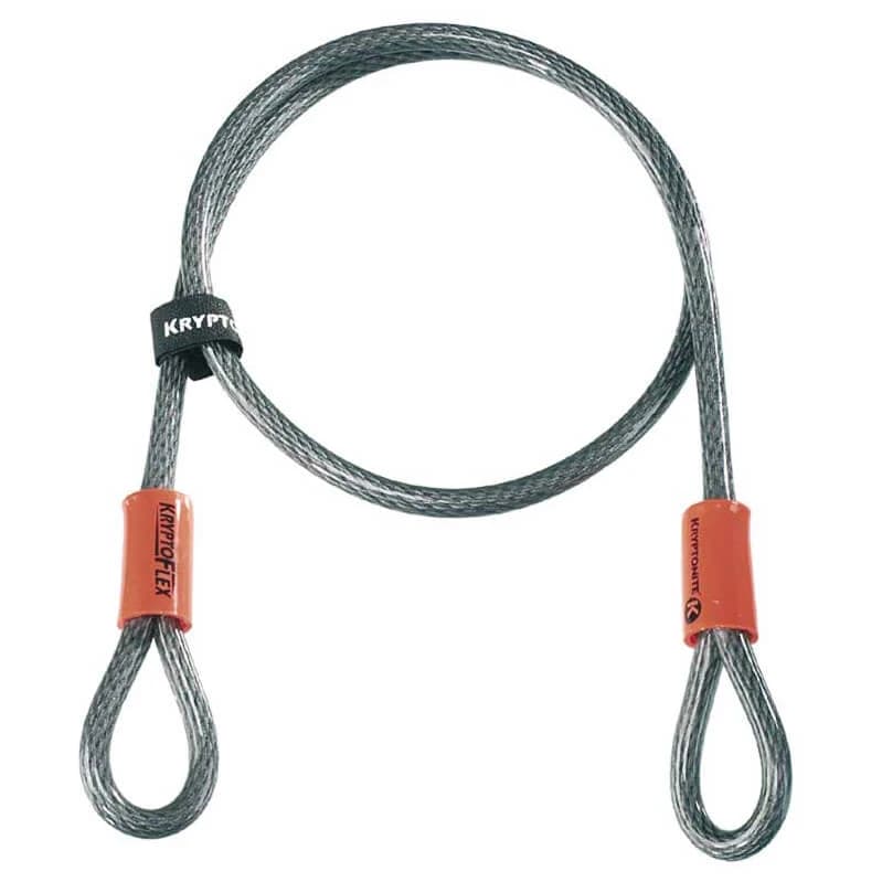 Кабелен катинар Kryptonite KryptoFlex 410 Looped Bike lock - Transparent