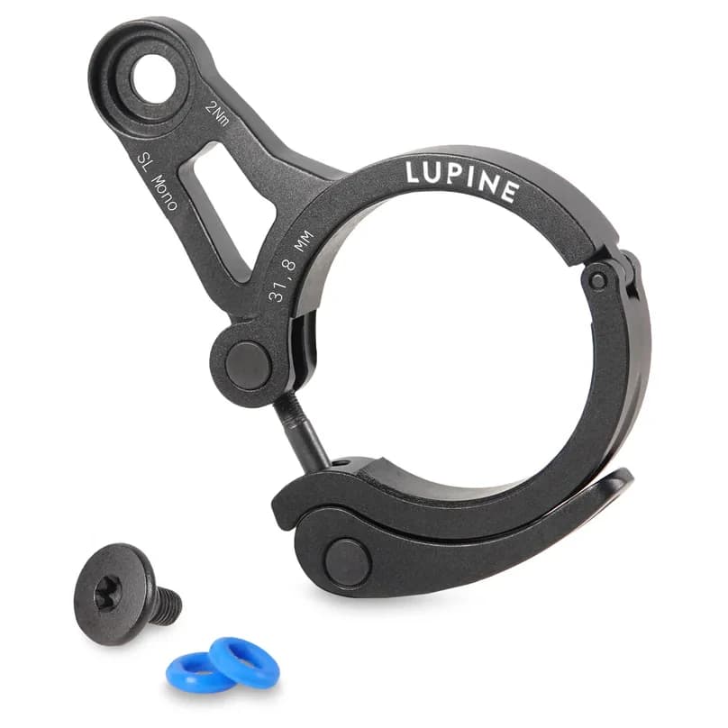 Аксесоар за велосипеден светлини Lupine SL Mono Schnellspanner 31.8mm Mounting bracket - Black