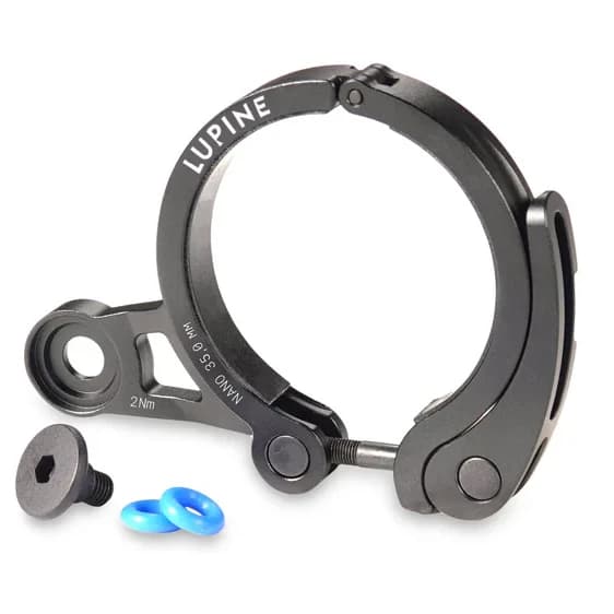 Аксесоар за велосипеден светлини Lupine SL Nano Schnellspanner 31.8 mm Mounting bracket - Black