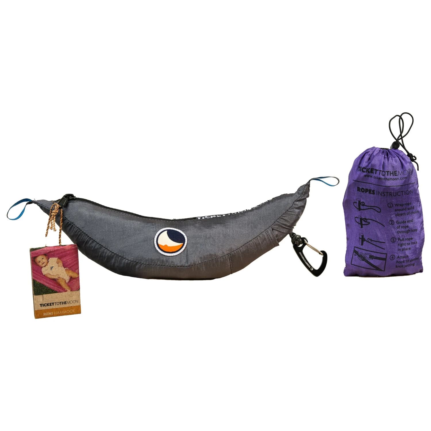 Хамак Ticket to the moon Mini Hammock Set Hammock - Dark Grey