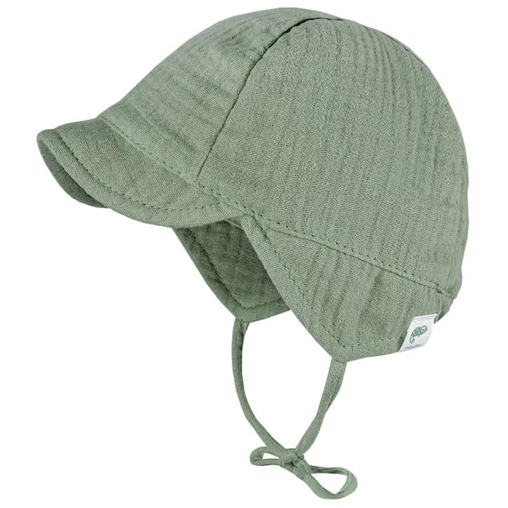 Шапка с козирка maximo Baby's Schildmütze m. Ohrenschutz Cap - Frost Green