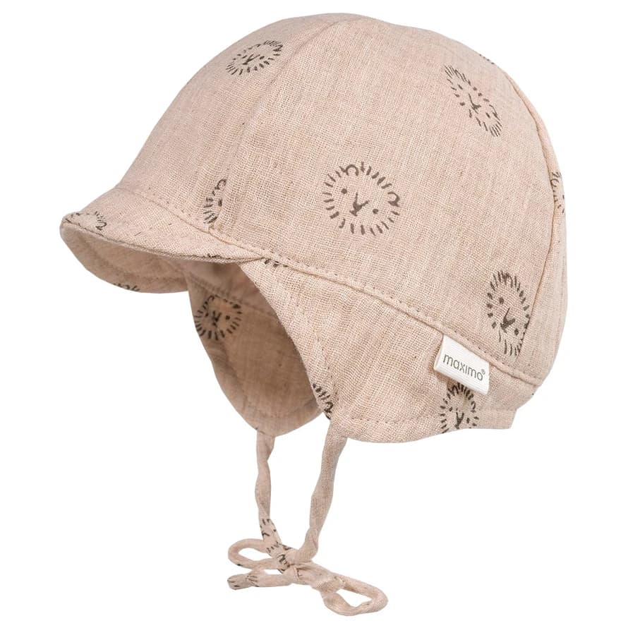 Шапка с козирка maximo Baby's Schildmütze m. Ohrenschutz Cap - Beige Melange II