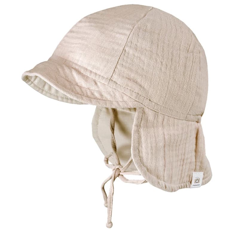Детска шапка с козирка maximo Kid's Mini Schildmütze Musselin Cap - Beige Melange