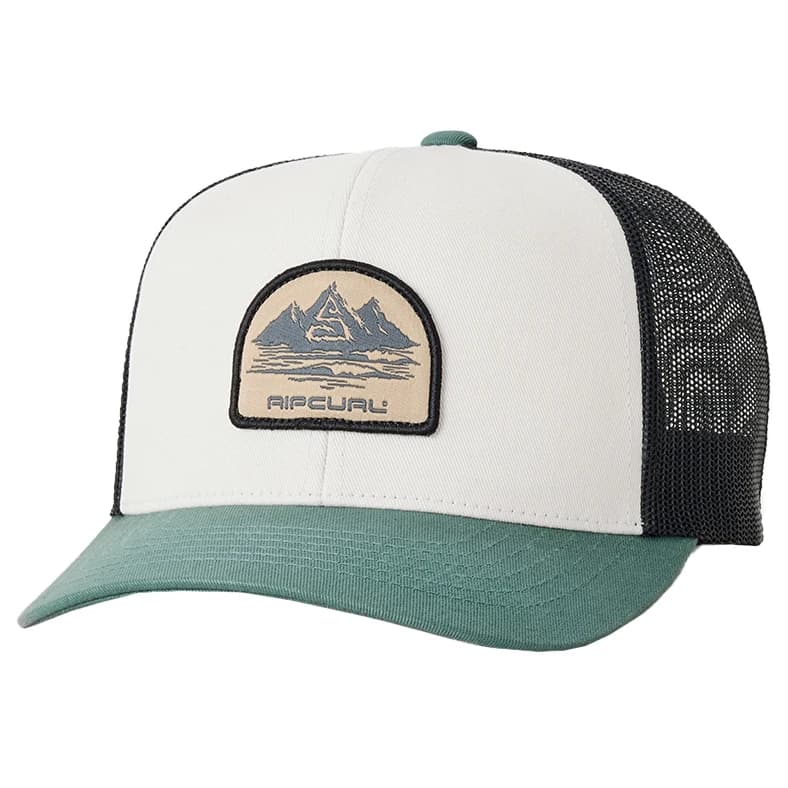 Мъжка шапка с козирка Rip curl Custom Curve Trucker Cap - Bone / Aloe
