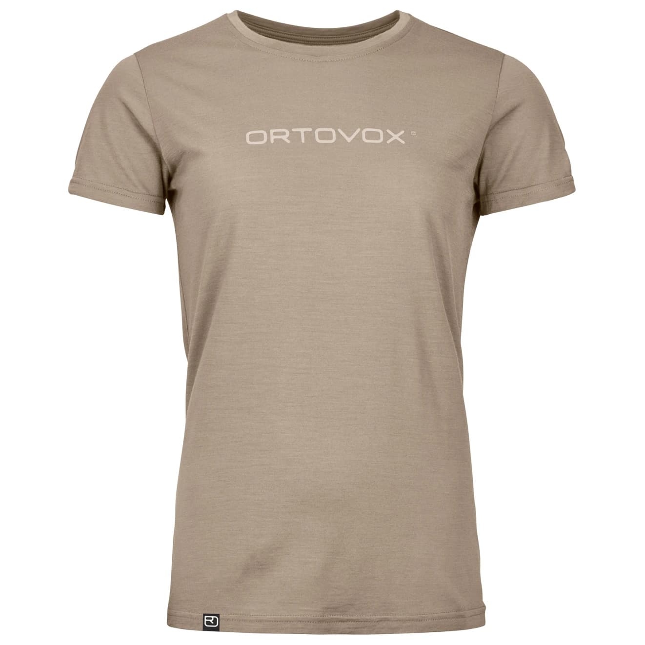 Дамска мериносова блуза Ortovox Women's 150 Cool Brand T-Shirt Merino shirt - Dark Linen