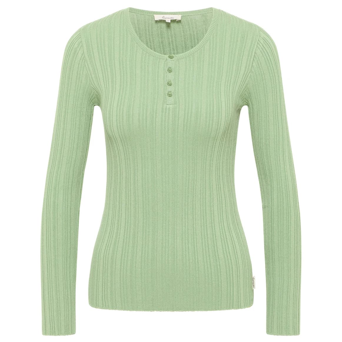 Дамска блуза с дълъг ръкав Tranquillo Women's Seidiges EcoVero-Shirt Longsleeve - Jade