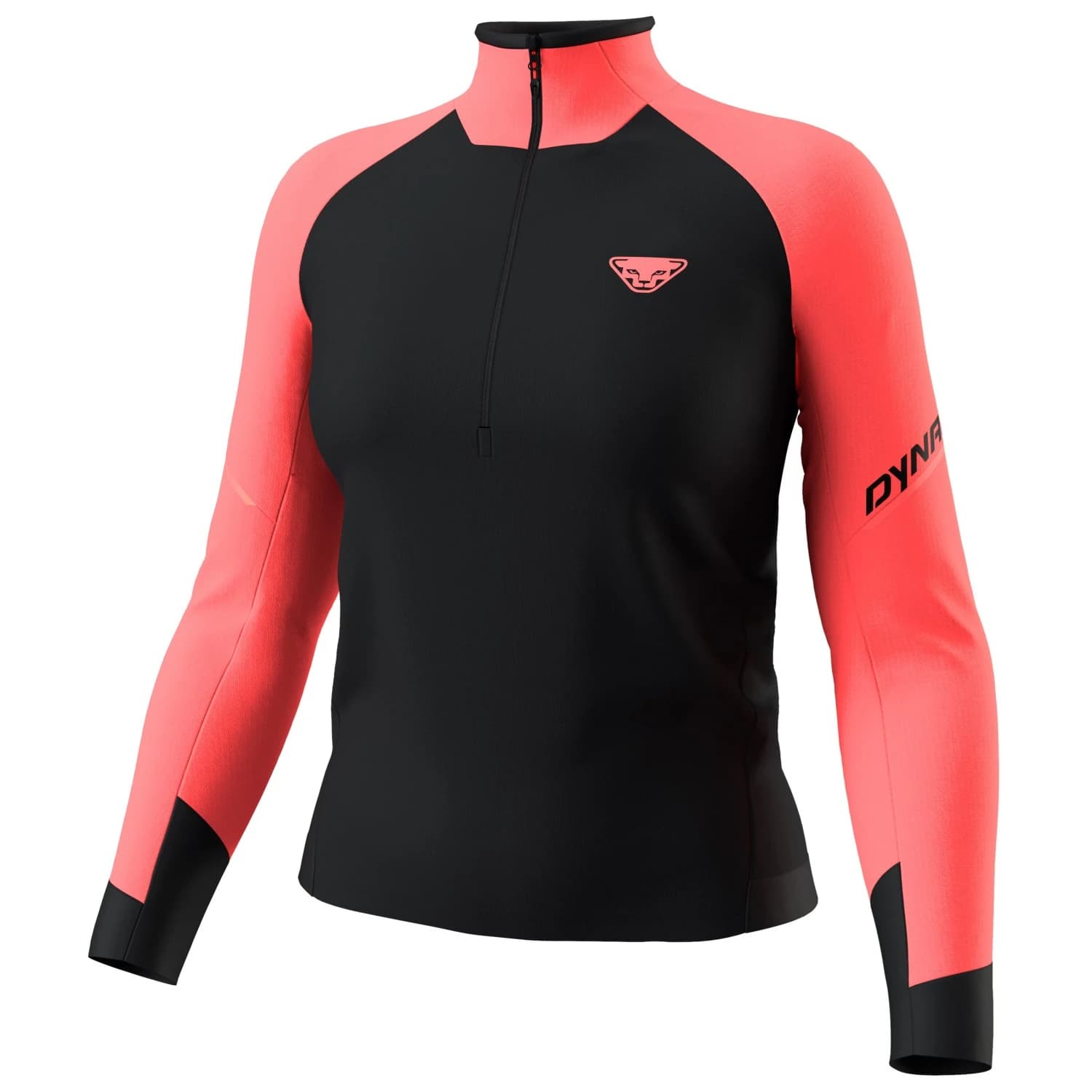 Дамска блуза с дълъг ръкав Dynafit Women's Alpine L/S 1/2 Zip Tee Longsleeve - Ultra Coral