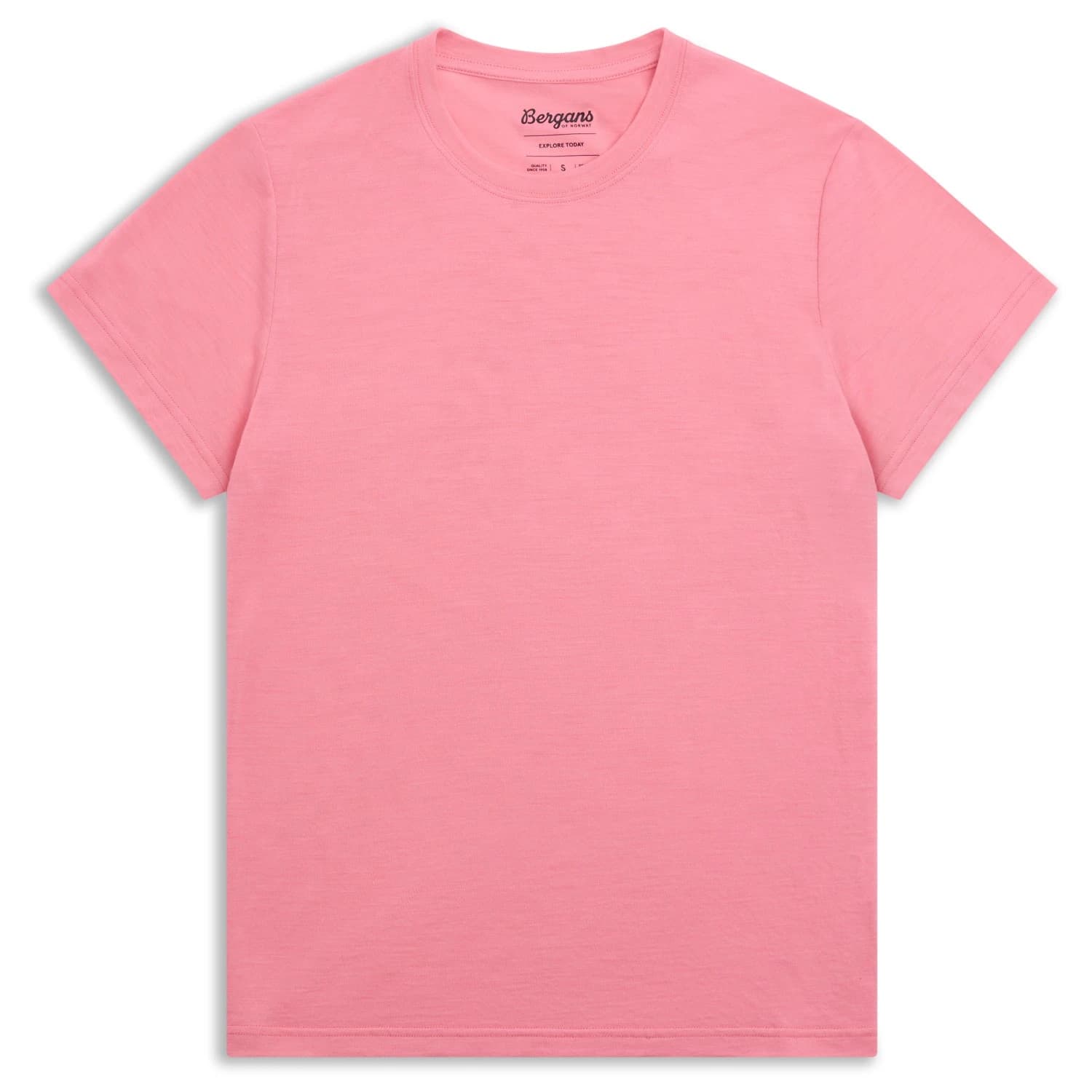 Дамска мериносова блуза Bergans Women's Merino Light Tee Merino shirt - Cherry Blossom