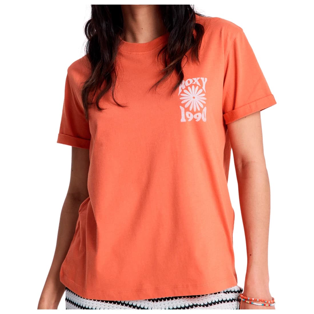 Дамска тениска Roxy Women's Oceanregular FB T-shirt - Apricot Brandy