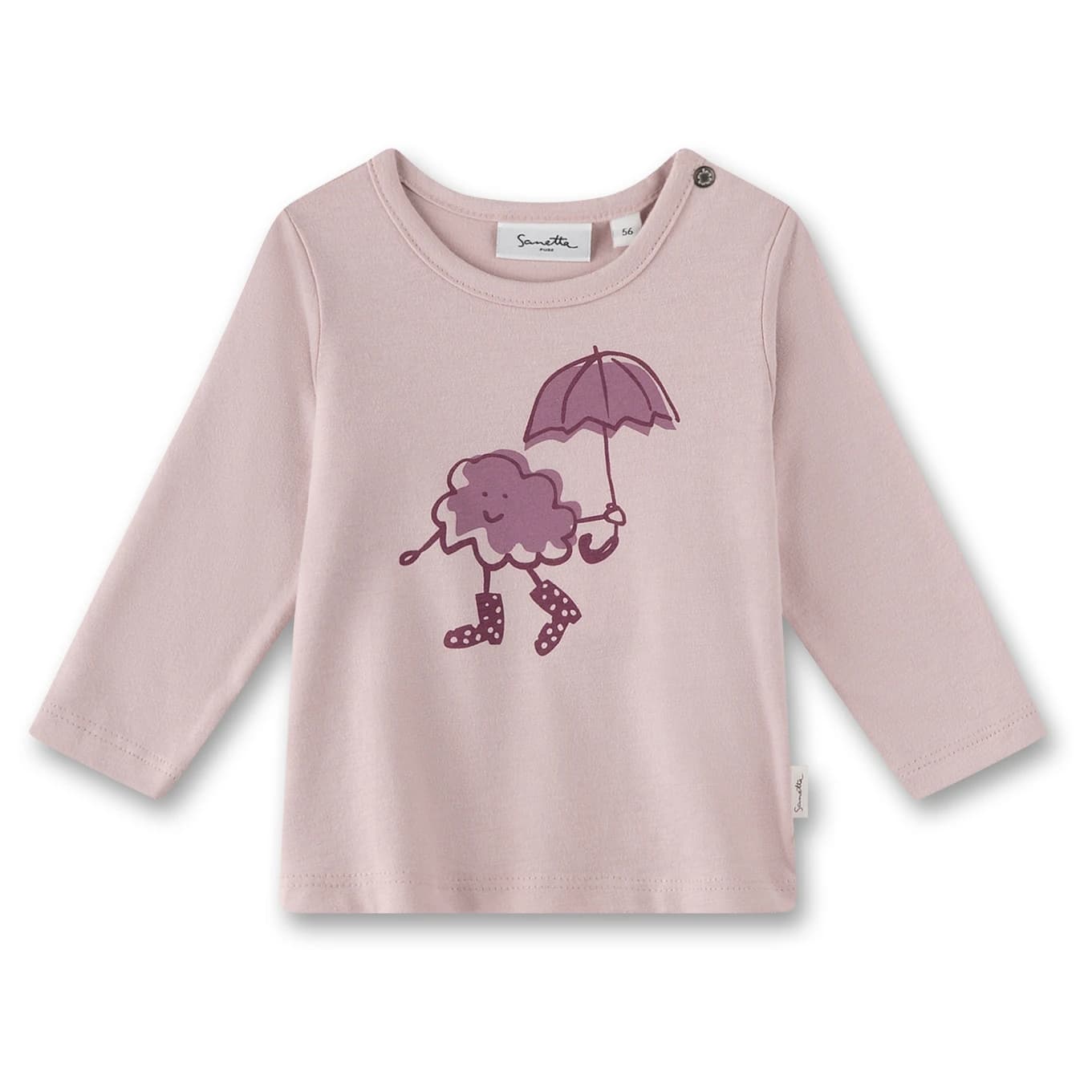 Блуза с дълъг ръкав Sanetta Baby Girl's Shirt Pure LT 1 Longsleeve - Light Lilac